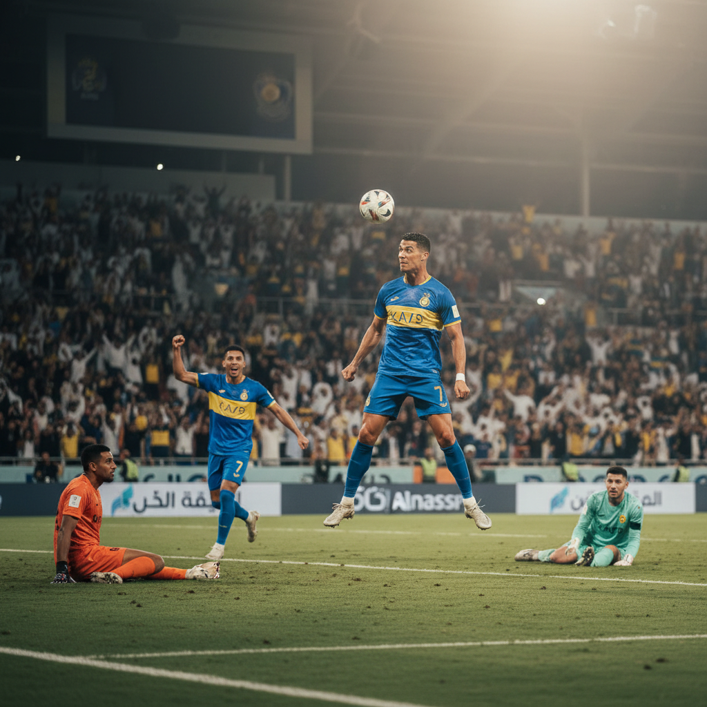 Al Nassr Vs Al Akhdoud: Ronaldo Dua Gol, Global One Menang 3-0